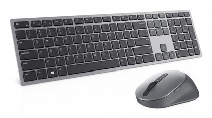 Kit de Teclado y Mouse Dell Premier Multi-Device KM7321W (580-AJIY) - Conexión Inalámbrica Dual con Capacidad Multi-Dispositivo (Color Gris)