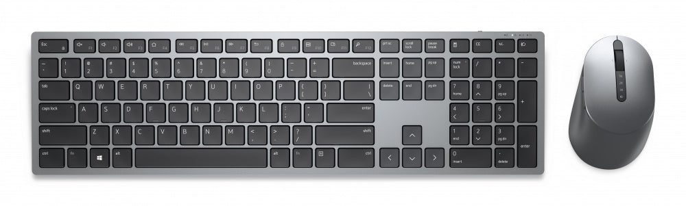Kit de Teclado y Mouse Dell Premier Multi-Device KM7321W (580-AJIY) - Conexión Inalámbrica Dual con Capacidad Multi-Dispositivo (Color Gris)