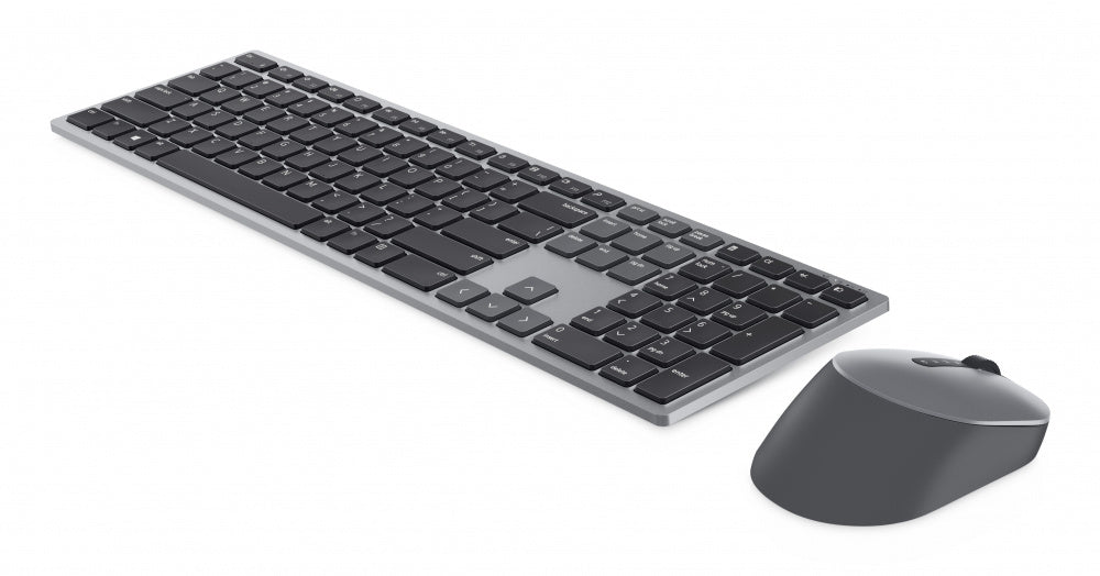 Kit de Teclado y Mouse Dell Premier Multi-Device KM7321W (580-AJIY) - Conexión Inalámbrica Dual con Capacidad Multi-Dispositivo (Color Gris)