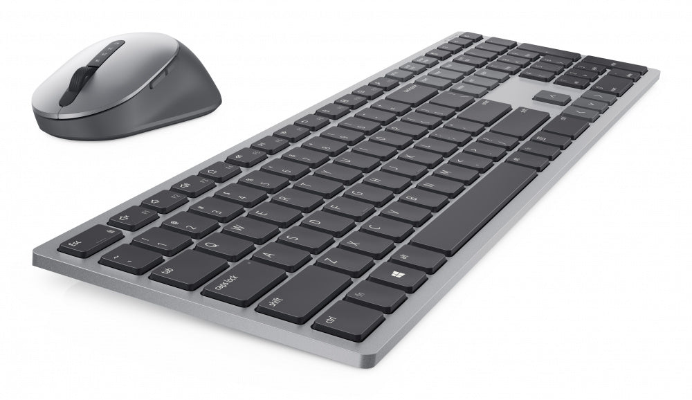 Kit de Teclado y Mouse Dell Premier Multi-Device KM7321W (580-AJIY) - Conexión Inalámbrica Dual con Capacidad Multi-Dispositivo (Color Gris)