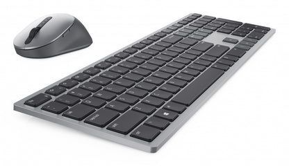 Kit de Teclado y Mouse Dell Premier Multi-Device KM7321W (580-AJIY) - Conexión Inalámbrica Dual con Capacidad Multi-Dispositivo (Color Gris)