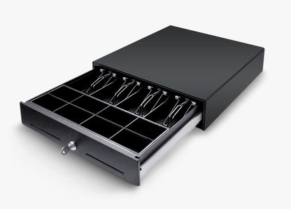Cajón de dinero EC LINE EC-5100II-BLACK, Negro, Acero, 8, 4, Llave