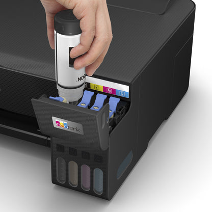 Impresora Epson L1250 Hasta 5760 x 1440 dpi. Velocidad de impresión máxima: Negro 33 ppm y color 15 ppm (borrador, A4/carta