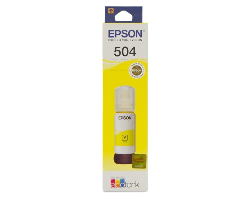 Cartucho Epson modelo T504 Amarillo, para L4150, L4160, L6161, L6171, L6191