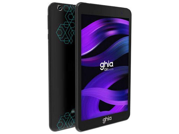 Tablet A8 Book 8” con 4GB RAM, 64GB y Android 14 Negra/Turquesa GA8N2N