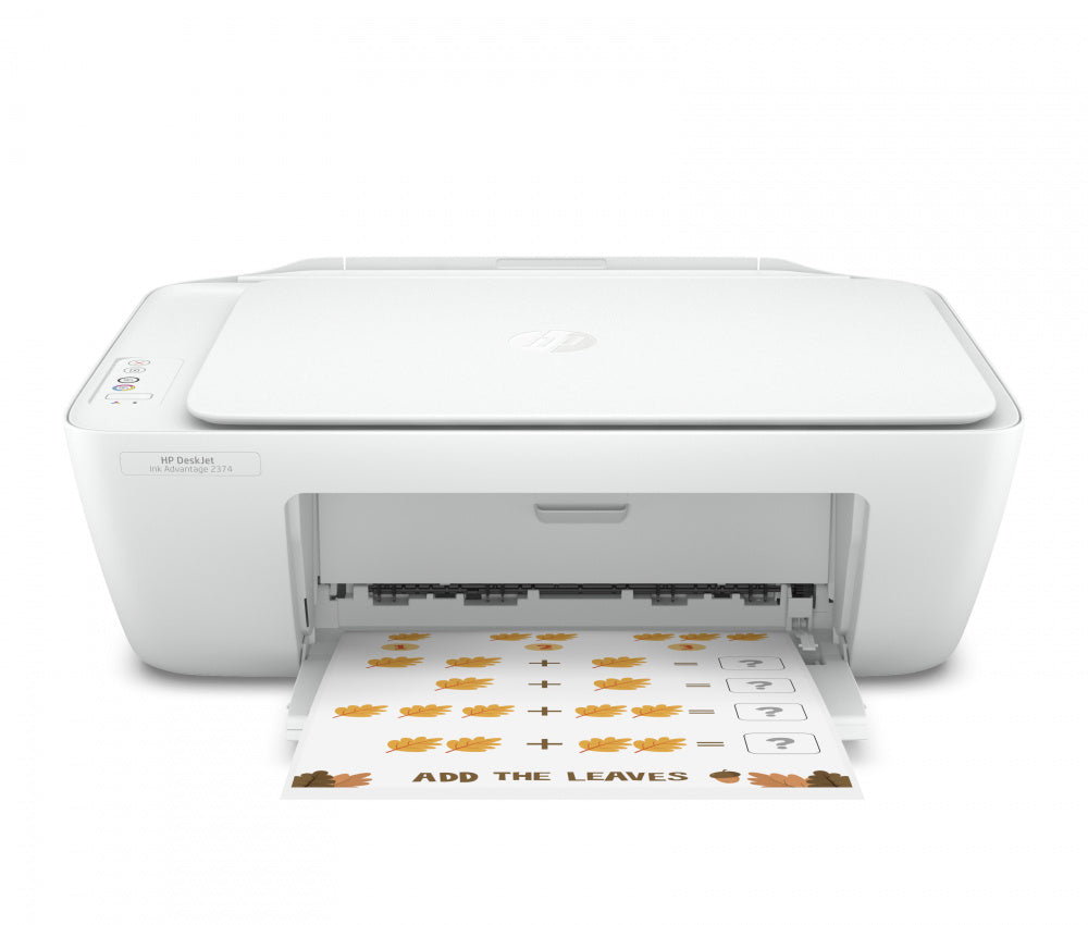 Impresora multifuncional HP Deskjet Ink Advantage 2374 7WQ03A - 4800 x 1200 DPI, 7.5 ppm, 60 hojas, 1000 páginas por mes