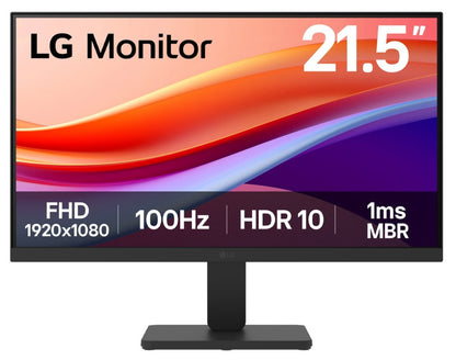 Monitor LG 22U401A-B de 21.5 Pulgadas Full HD con Panel VA, 100Hz y Diseño Ergonómico