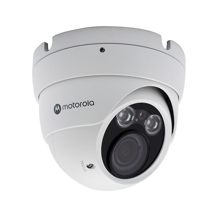 Cámara IP Motorola Domo Metálico 2MP Varifocal PoE con Visión Nocturna de 40 m MTIDM042611