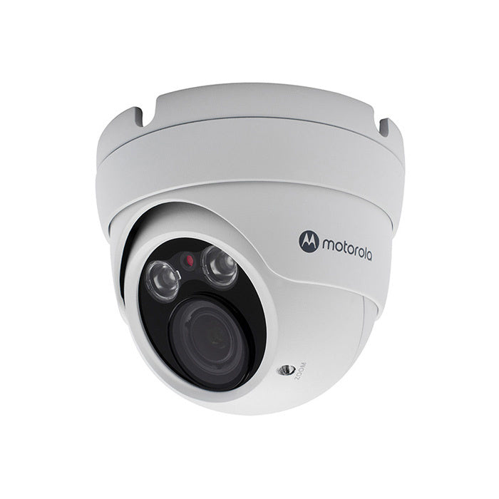 Cámara IP Motorola Domo Metálico 2MP Varifocal PoE con Visión Nocturna de 40 m MTIDM042611