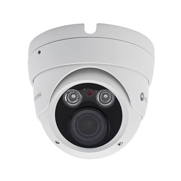 Cámara IP Motorola Domo Metálico 2MP Varifocal PoE con Visión Nocturna de 40 m MTIDM042611