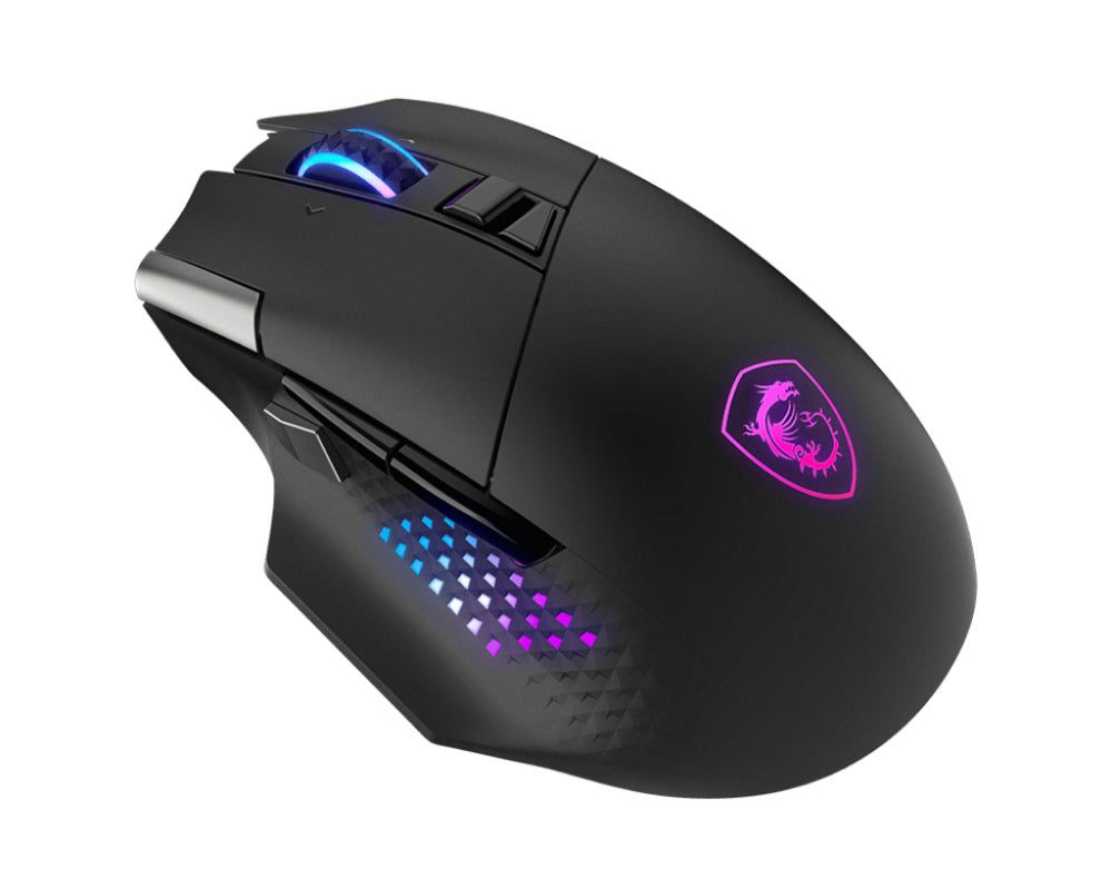 Mouse Gamer MSI Versa Pro W Óptico Inalámbrico Bluetooth 5.3 con Iluminación RGB