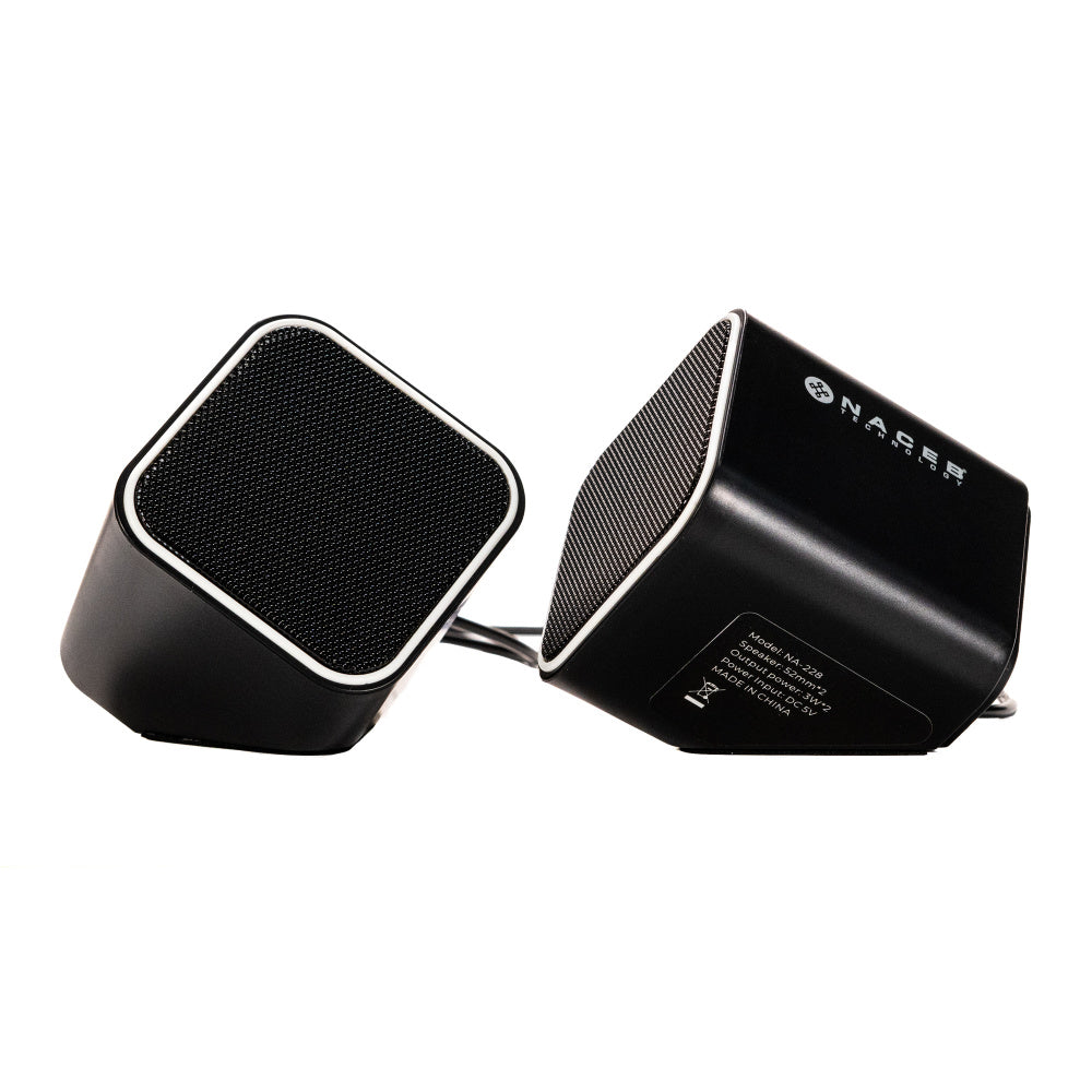 Bocinas Multimedia Naceb NA-082 3W para Escritorio con Control de Volumen