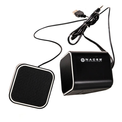 Bocinas Multimedia Naceb NA-082 3W para Escritorio con Control de Volumen