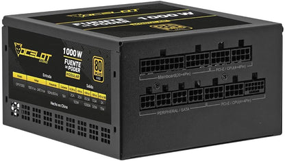 Fuente de Poder Modular Ocelot Gaming OPS1000 (1000W) - Factor de Forma ATX, Certificación 80 Plus Gold y Color Negro