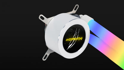 Enfriamiento Líquido ARGB Ocelot Gaming Polar Wave 360 White - Radiador de 360mm, Alto Flujo de 70 CFM, 1800 RPM y Compatibilidad Intel/AMD (Color Blanco)