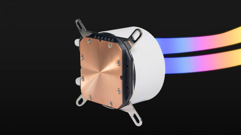 Enfriamiento Líquido ARGB Ocelot Gaming Polar Wave 360 White - Radiador de 360mm, Alto Flujo de 70 CFM, 1800 RPM y Compatibilidad Intel/AMD (Color Blanco)