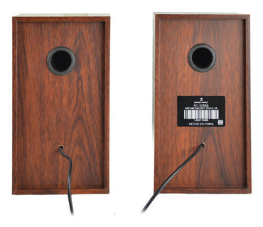 Bocinas para Computadora Perfect Choice Meridian 2.0 con Acabado de Madera PC-112686