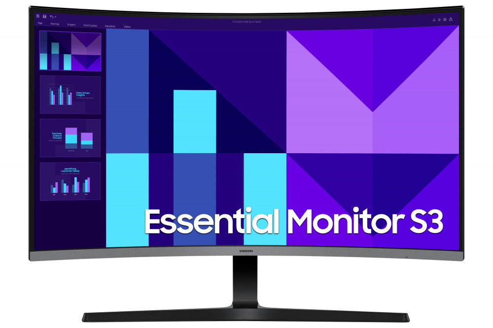 Monitor Samsung S3 S39GD de 32 Pulgadas Full HD Curvo | Panel VA de 100Hz con Conectividad HDMI y D-Sub