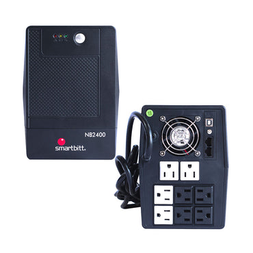 No Break SMARTBITT SBNB2400, 2400 VA, 1200 W, Negro, Hogar y Oficina