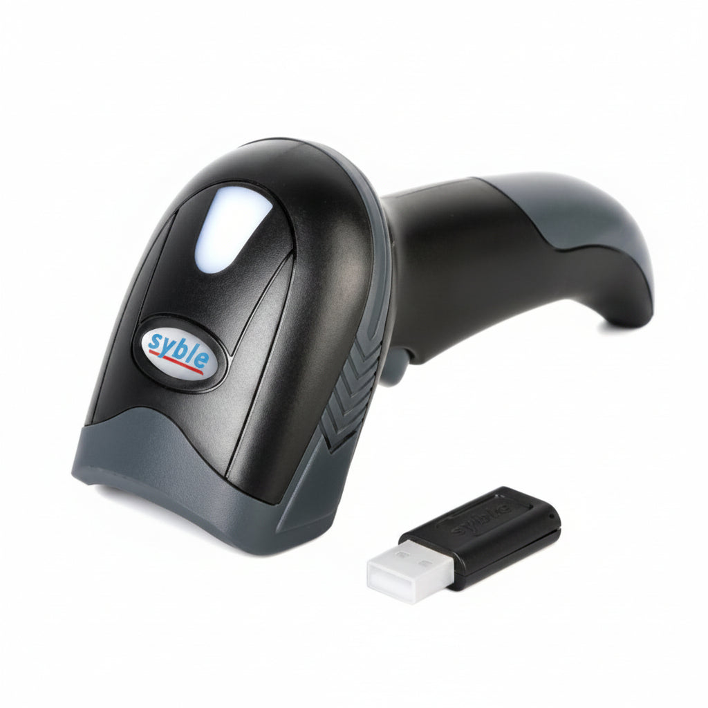 Lector de Código de Barras INALAMBRICO BLUETOOTH 2D 2.4G Imager con gatillo. SYBLE ( XB-6221RB )