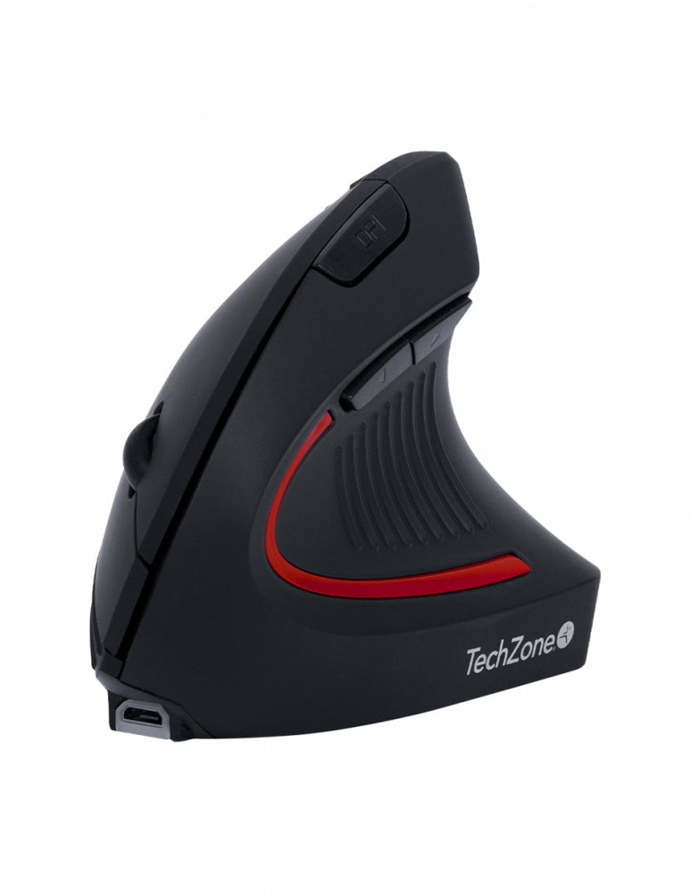 MOUSE TECHZONE TZMOUINA-06 INALAMBRICO RECARGABLE ERGONO 02 VERTICAL 2.4GHZ HASTA 1600 DPI