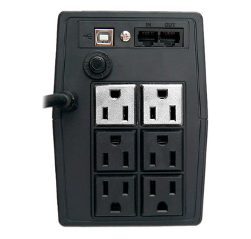 No break interactivo OPTIMA 800, 800VA/480W, Voltaje 120/127 +/-5%, 6 NEMA 5-15R 4 respaldadas/2 reguladas, FP 0.6, Proteccion de linea RJ11/RJ45, LEDS