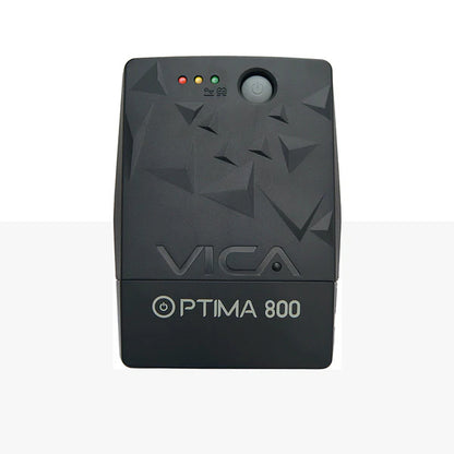 No break interactivo OPTIMA 800, 800VA/480W, Voltaje 120/127 +/-5%, 6 NEMA 5-15R 4 respaldadas/2 reguladas, FP 0.6, Proteccion de linea RJ11/RJ45, LEDS