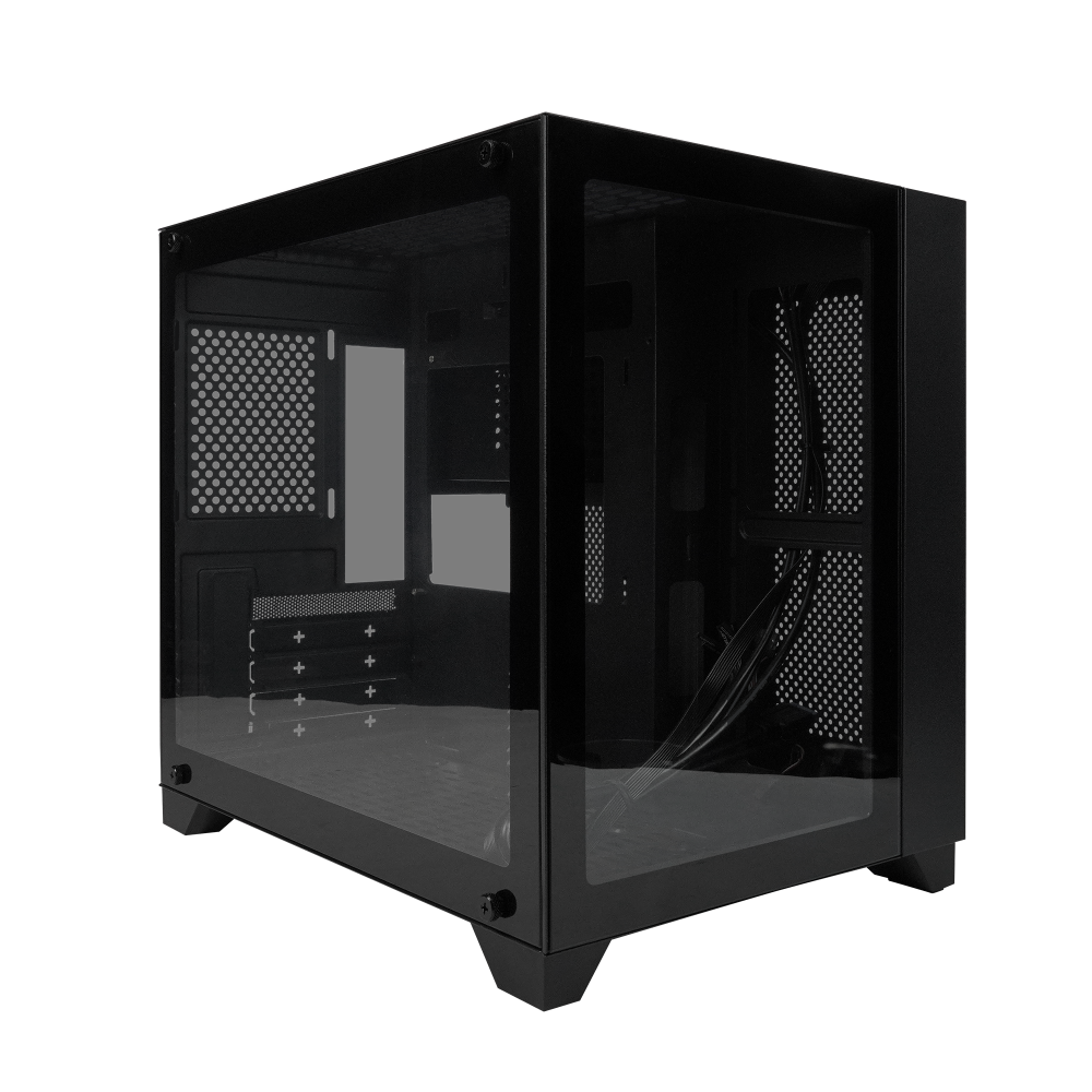 Gabinete Gamer Micro ATX Doble Cristal Templado