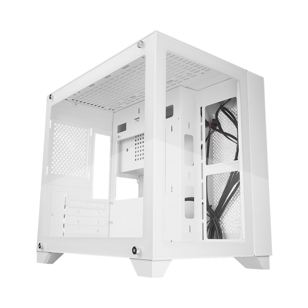 Gabinete Gamer Micro ATX Doble Cristal Templado