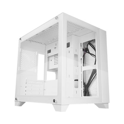 Gabinete Gamer Micro ATX Doble Cristal Templado