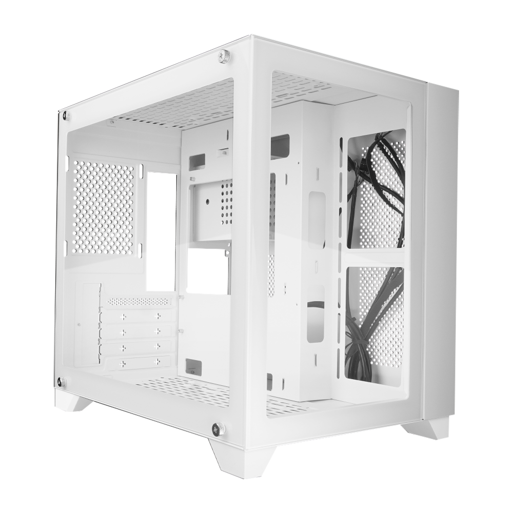 Gabinete Gamer Micro ATX Doble Cristal Templado