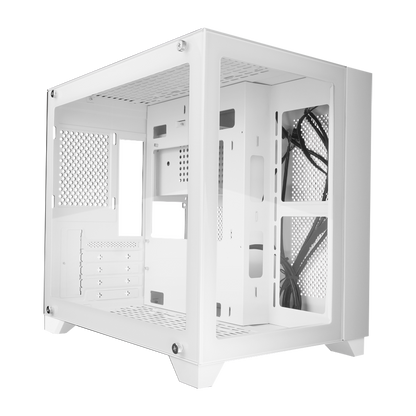 Gabinete Gamer Micro ATX Doble Cristal Templado