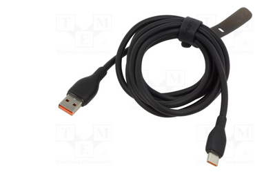 Cable USB-A A USB-C Baseus 2 Metro 6A 100W Color Negro Carga Rápida