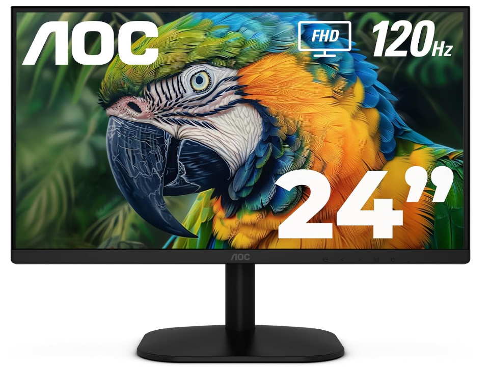 Monitor AOC 24B35H3 de 23.8 Pulgadas Full HD | Panel IPS de 120Hz con Tiempo de Respuesta de 1ms y Diseño Ultra Delgado