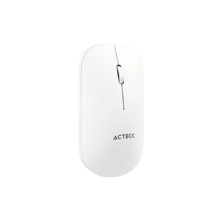 Kit Acteck Creator Virtuos Silk MK720 (AC-936262) Teclado y Mouse Inalámbricos con Conexión Dual (Bluetooth y USB), Recargables, Hasta 4000 DPI (Color Blanco)