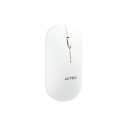 Kit Acteck Creator Virtuos Silk MK720 (AC-936262) Teclado y Mouse Inalámbricos con Conexión Dual (Bluetooth y USB), Recargables, Hasta 4000 DPI (Color Blanco)