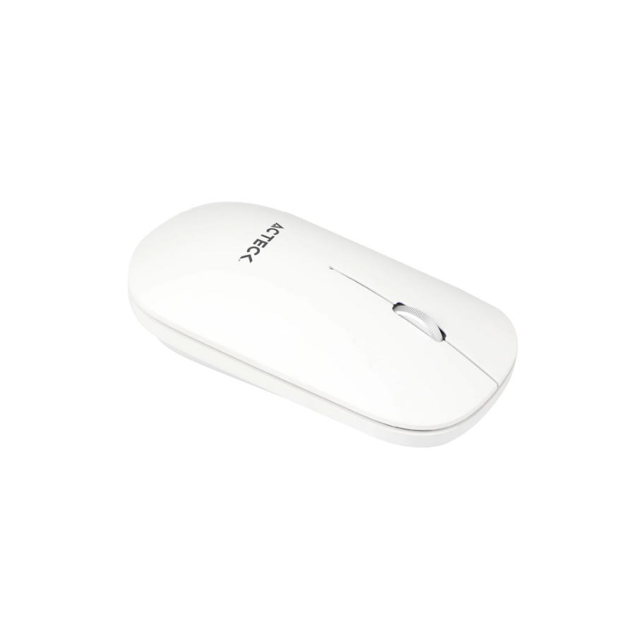Kit Acteck Creator Virtuos Silk MK720 (AC-936262) Teclado y Mouse Inalámbricos con Conexión Dual (Bluetooth y USB), Recargables, Hasta 4000 DPI (Color Blanco)