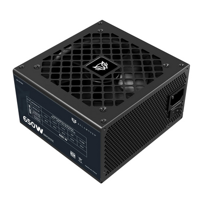 Fuente de Poder Gamer Balam Rush GR Burst GR650B (BR-937689) - Certificación 80 Plus Bronze, 650W, Factor de Forma ATX, No Modular y Bajo Nivel de Ruido con 5 Años de Garantía (Color Negro)