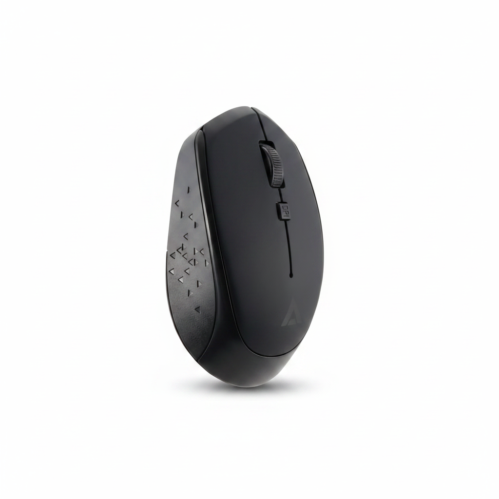 MOUSE ACTECK OPTIMIZE MI440 R100 / INALAMBRICO / RECEPTOR USB / OPTICO / 1600 DPI / NEGRO / AC-916462