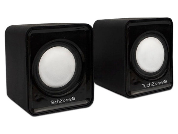 Sistema de Bocinas TechZone 2.0 con Conexión 3.5 mm para PC y Laptop TZBOC3.5