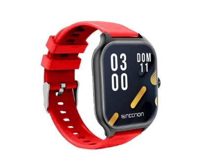 Smartwatch NSW-101 2.01" Negro/Rojo con Bluetooth 5.0, Protección IP67 y Monitoreo de Actividad Física