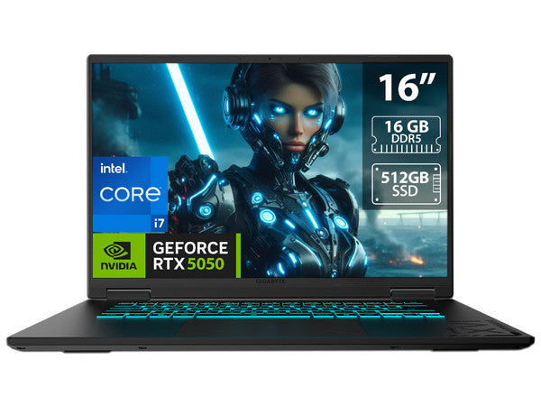 Laptop Gamer Gigabyte Gaming A16 CTHI3LA893SH Intel Core i7-13620H NVIDIA RTX 5050 16GB RAM