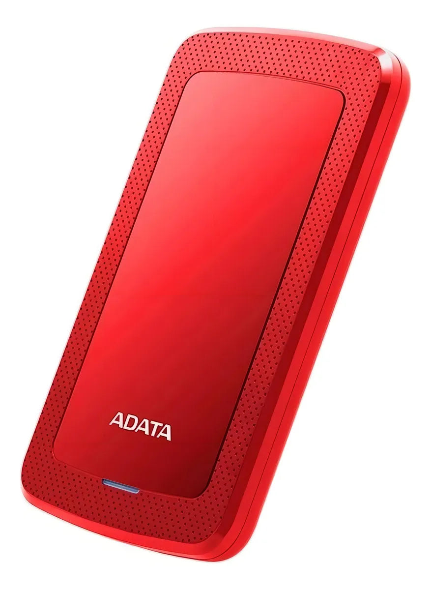 Disco Duro Externo ADATA HV300, 2 TB, USB 3.2 Gen1, 2.5 pulgadas, Rojo