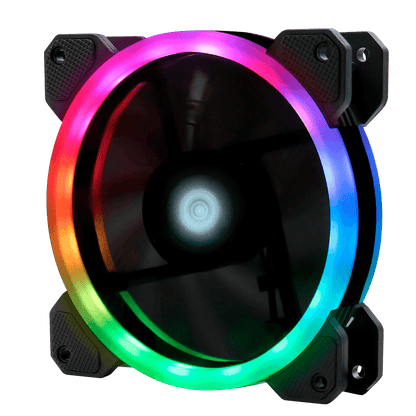 Kit de 3 Ventiladores + 2 Tiras LED RGB