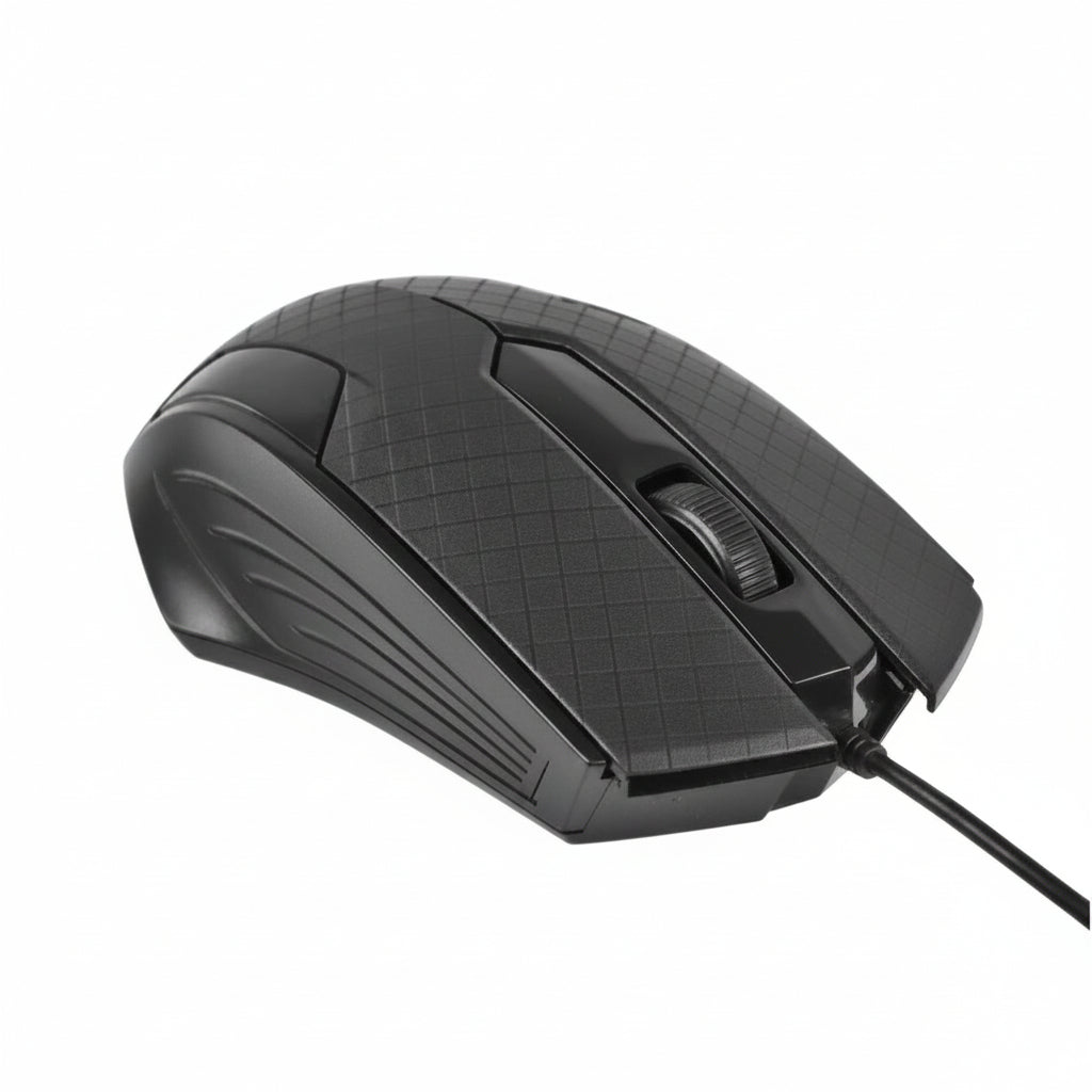MOUSE ALAMBRICO OPTICO 1200 DPI CONECTOR USB WIN XP/VISTA/7/8/10/11/MAC OS X EASY LINE BY PERFECT CHOICE - NEGRO