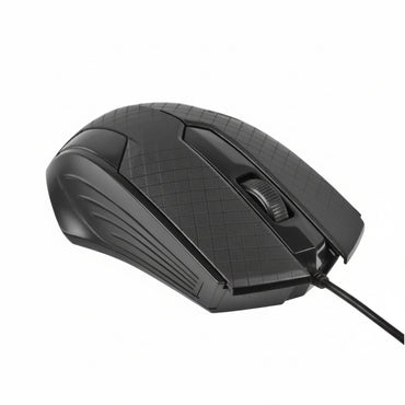 MOUSE ALAMBRICO OPTICO 1200 DPI CONECTOR USB WIN XP/VISTA/7/8/10/11/MAC OS X EASY LINE BY PERFECT CHOICE - NEGRO
