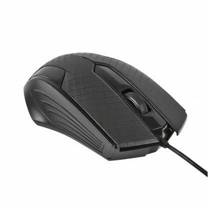 MOUSE ALAMBRICO OPTICO 1200 DPI CONECTOR USB WIN XP/VISTA/7/8/10/11/MAC OS X EASY LINE BY PERFECT CHOICE - NEGRO
