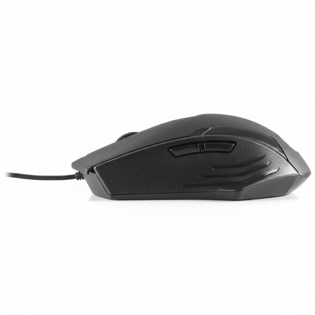 MOUSE ALAMBRICO OPTICO 1200 DPI CONECTOR USB WIN XP/VISTA/7/8/10/11/MAC OS X EASY LINE BY PERFECT CHOICE - NEGRO