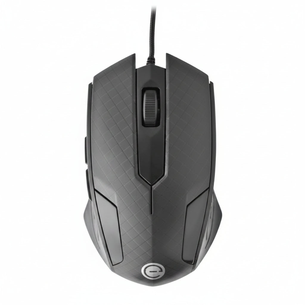 MOUSE ALAMBRICO OPTICO 1200 DPI CONECTOR USB WIN XP/VISTA/7/8/10/11/MAC OS X EASY LINE BY PERFECT CHOICE - NEGRO