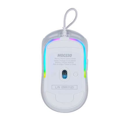 Mouse Gamer Game Factor MOG530 Blanco